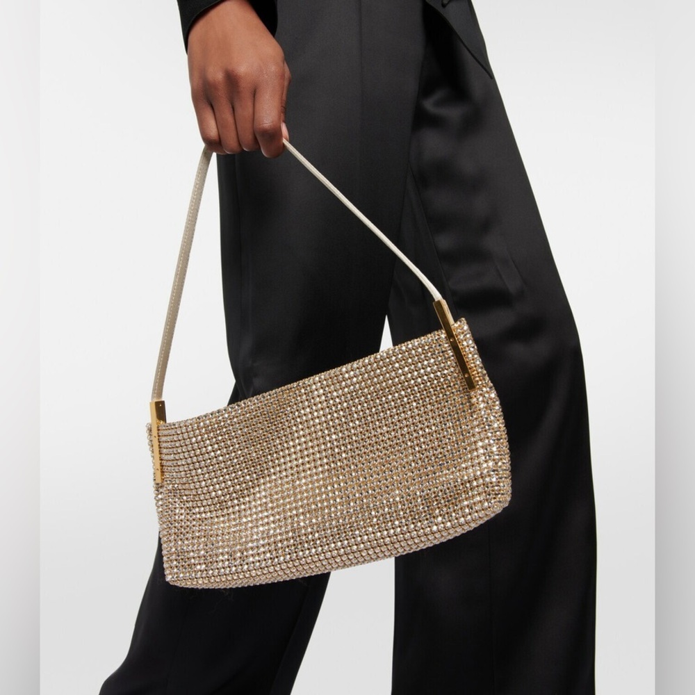 Saint Laurent Suzanne crystal-embellished satin shoulder bag - Picture 14 of 14